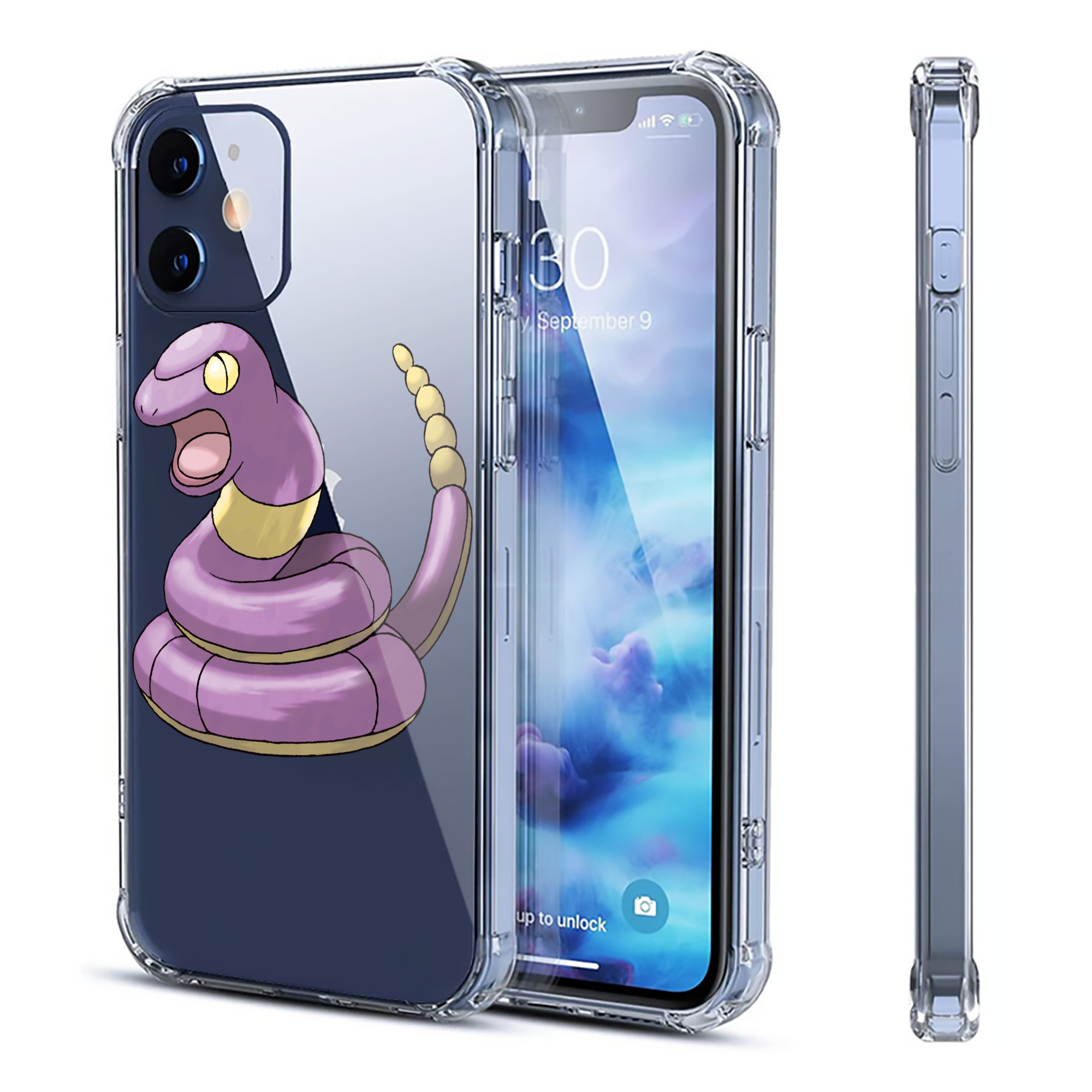 （画像用） ポケットモンスター Pokémon 【iPhone 12シリーズ対応】透明スマホケース（クリアソフトケース）